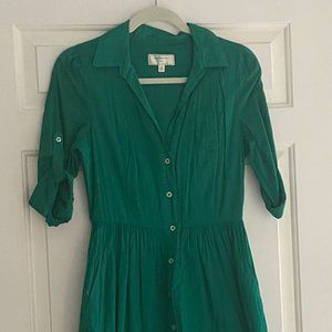 Kelly Green Anthro Dress